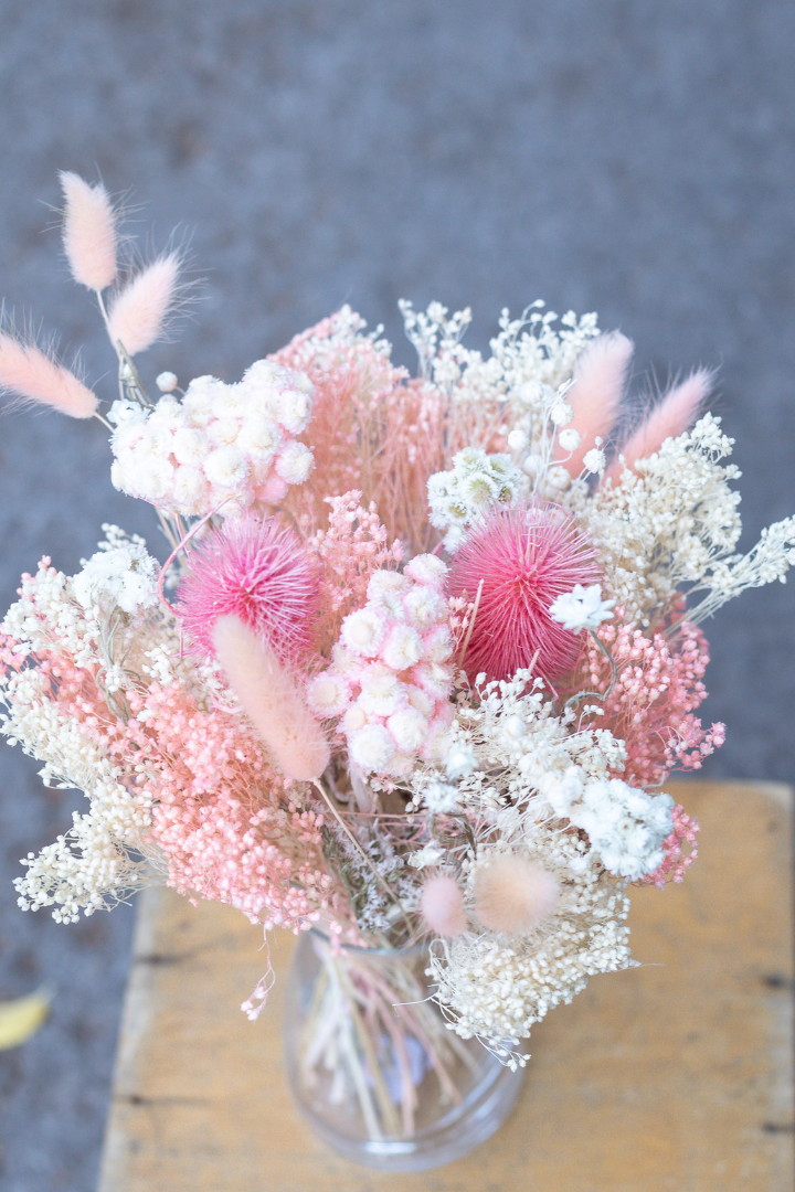 Bouquet de fleurs séchées