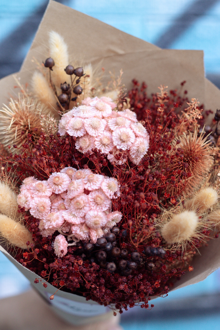 Bouquet de fleurs séchées