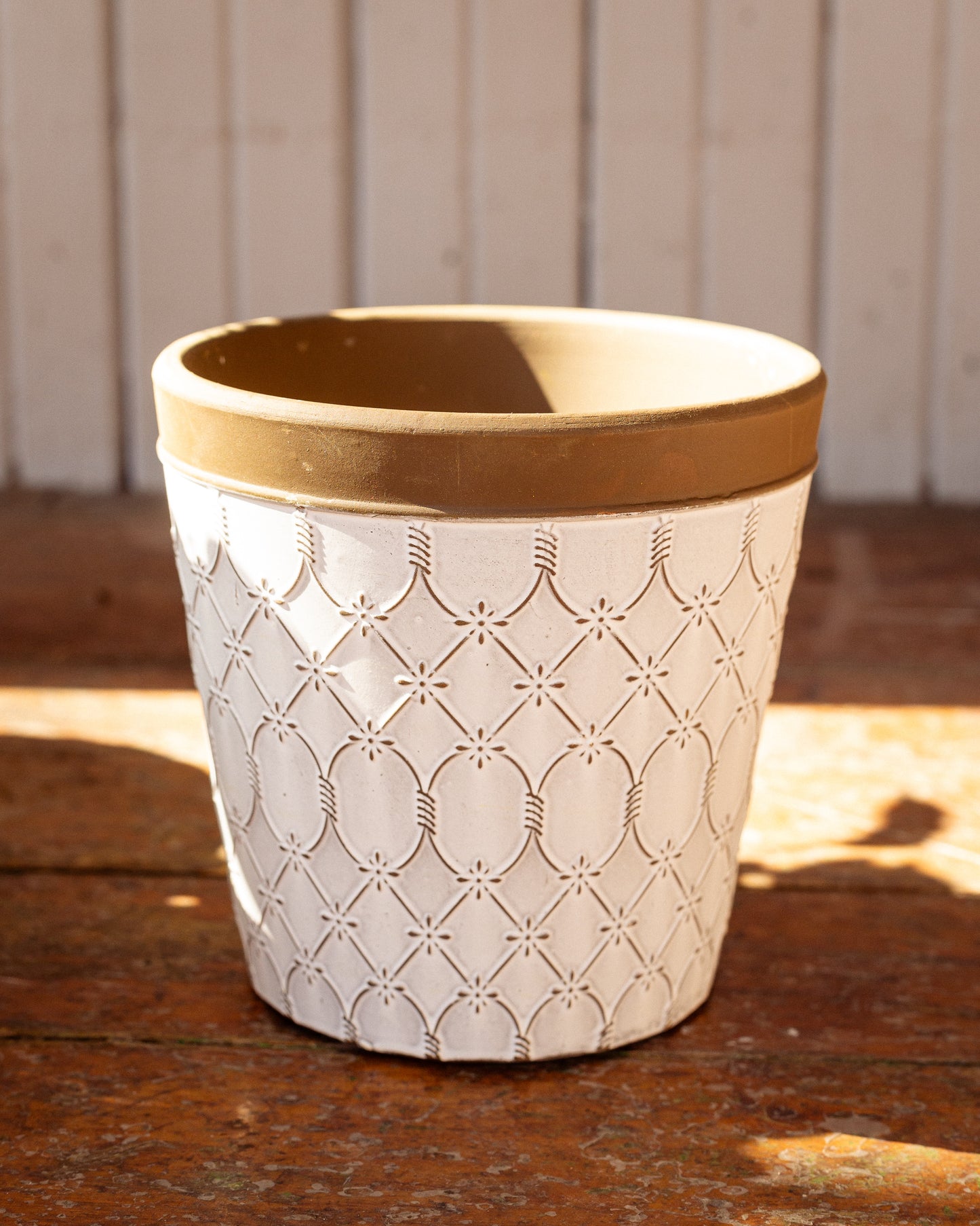 Pot Céramique "Jardin" avec Motifs