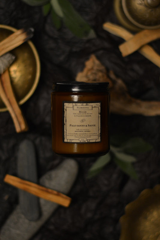 Palo Santo & Sage Candle - Florhestia