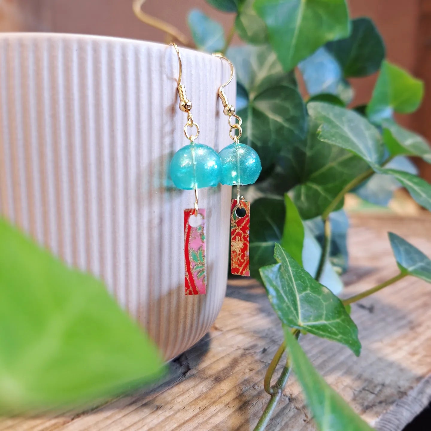 "Origami crane" earrings - Atelier Tsubaki