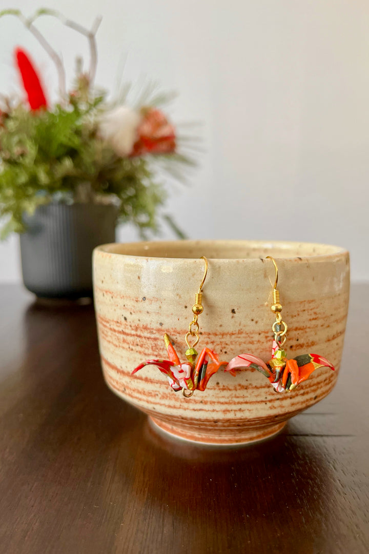 "Origami crane" earrings - Atelier Tsubaki