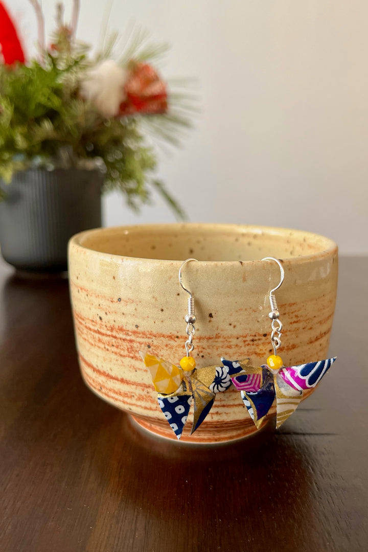 "Origami butterfly" earrings - Atelier Tsubaki
