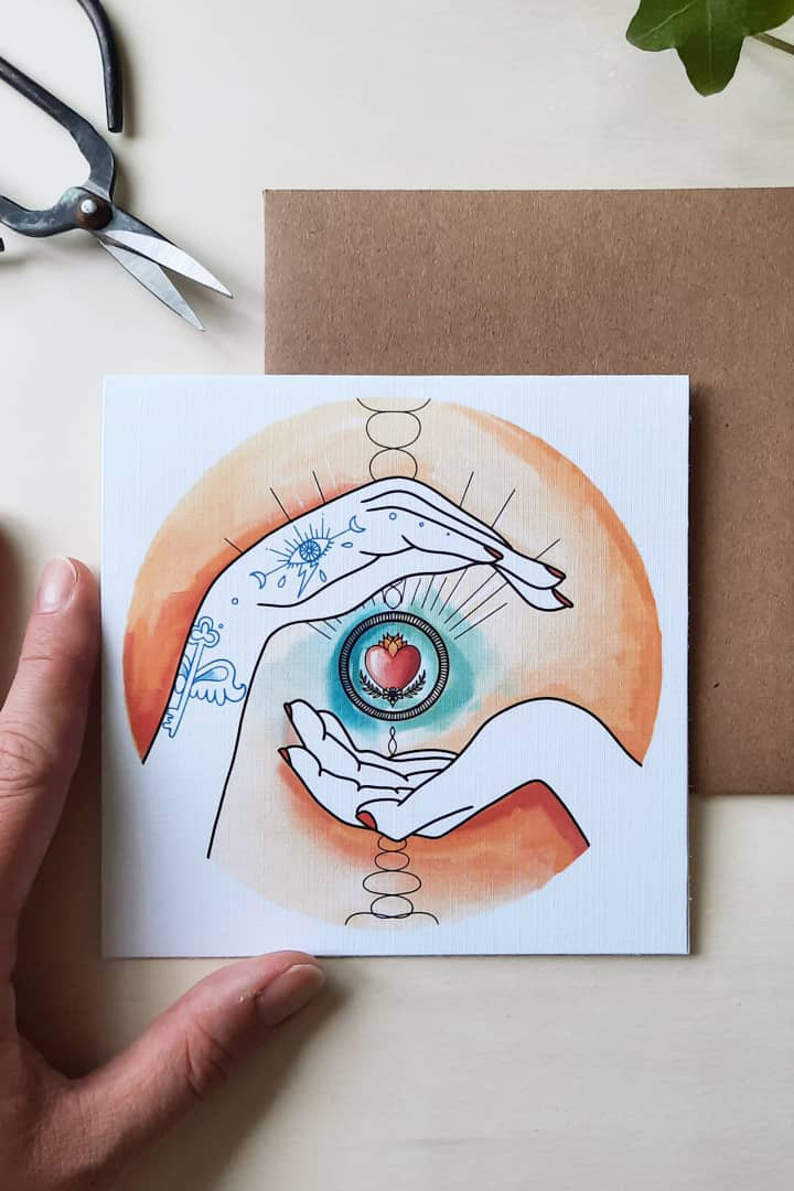 Greeting card - Sacred Heart