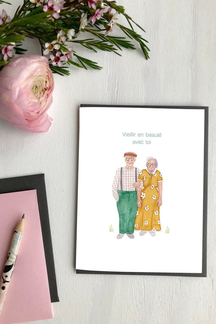 Wish card - Grow old with you