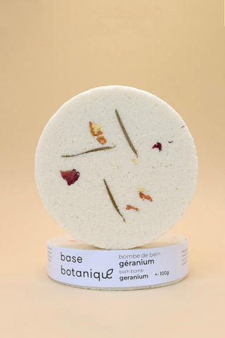 Bombe de bain Géranium - Base Botanique