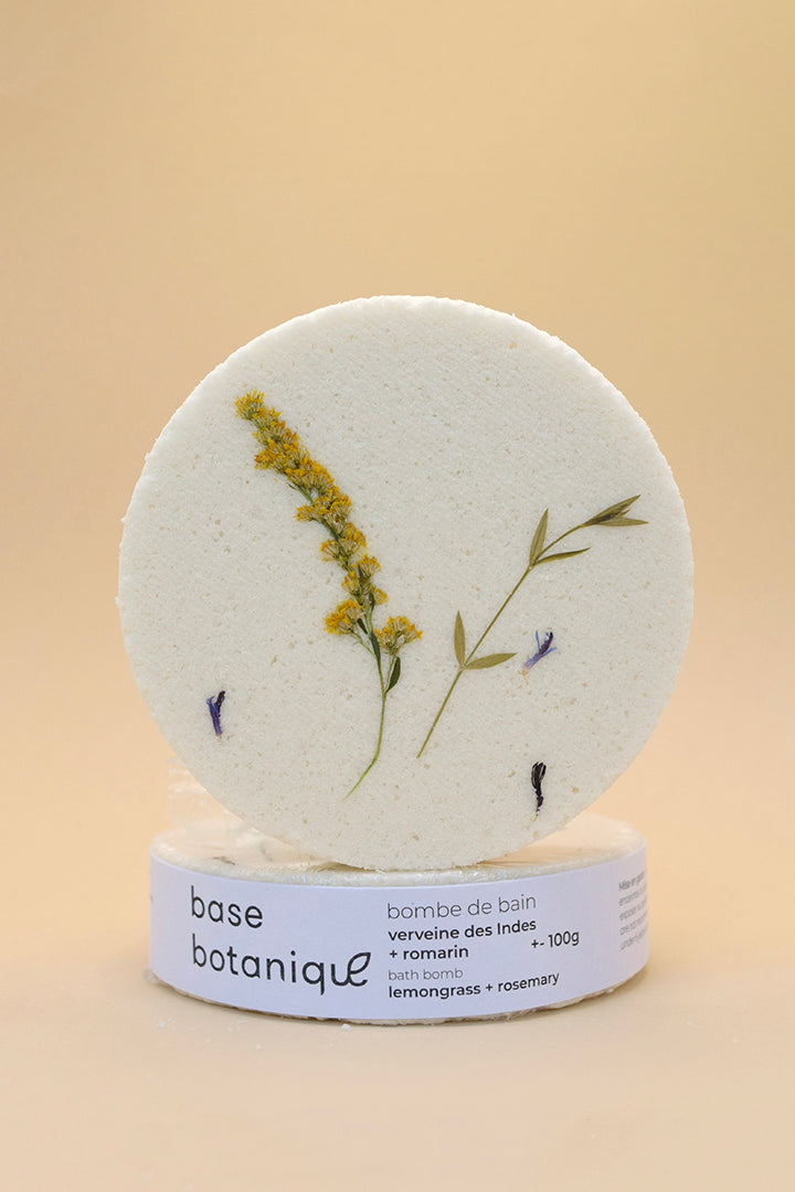 Indian Verbena & Rosemary Bath Bomb - Botanical Base