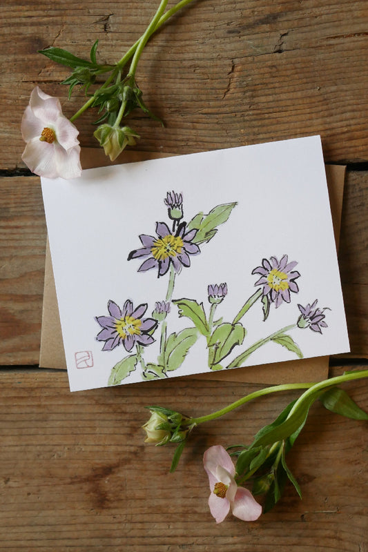 Greeting card - Aster