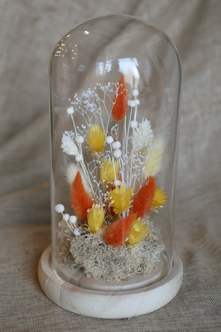 Bell of “varied” dried flowers 