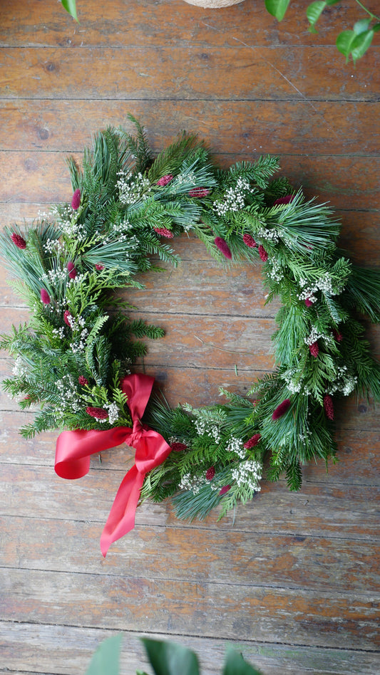 Couronne - Noël Rouge