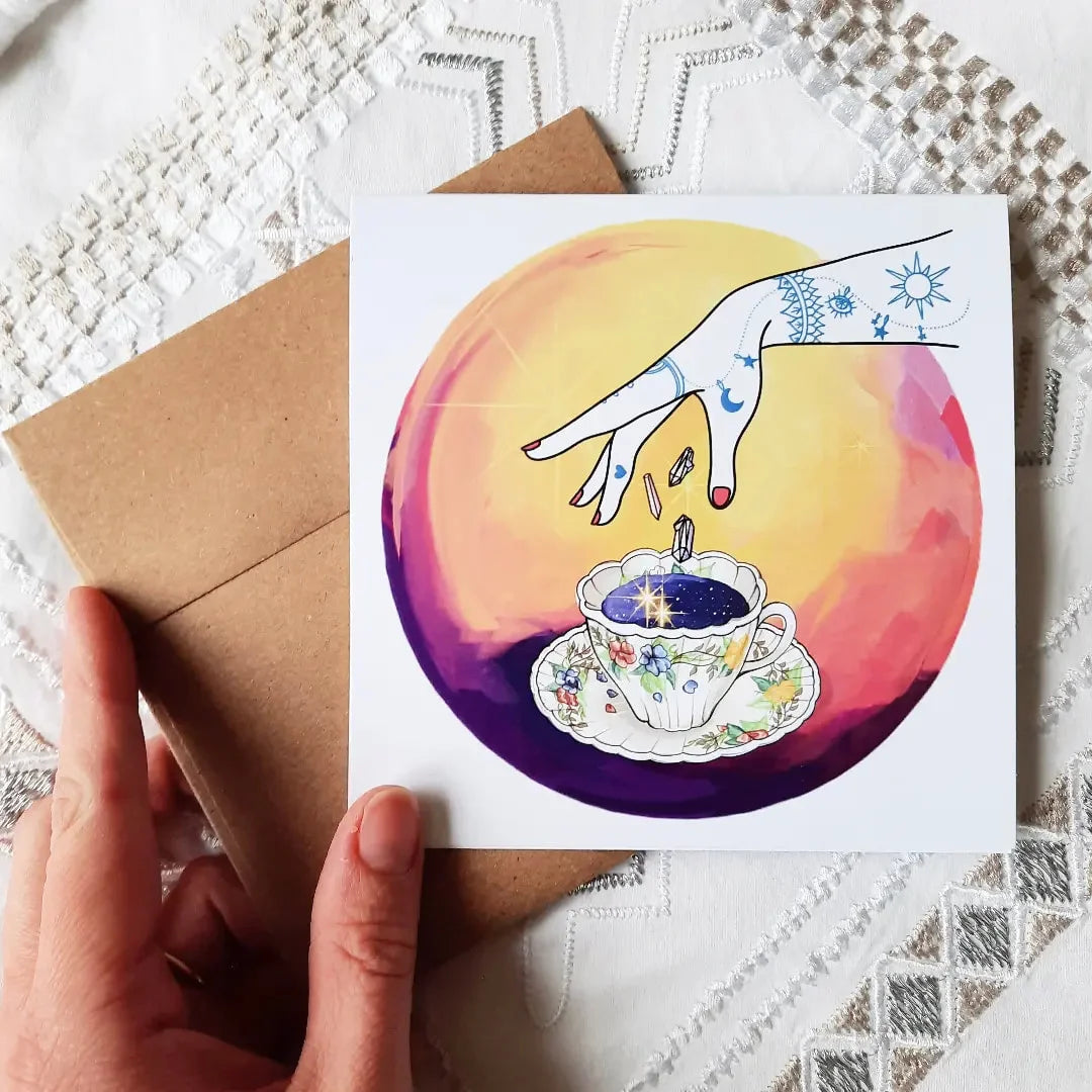 Greeting card - Starry Cafe