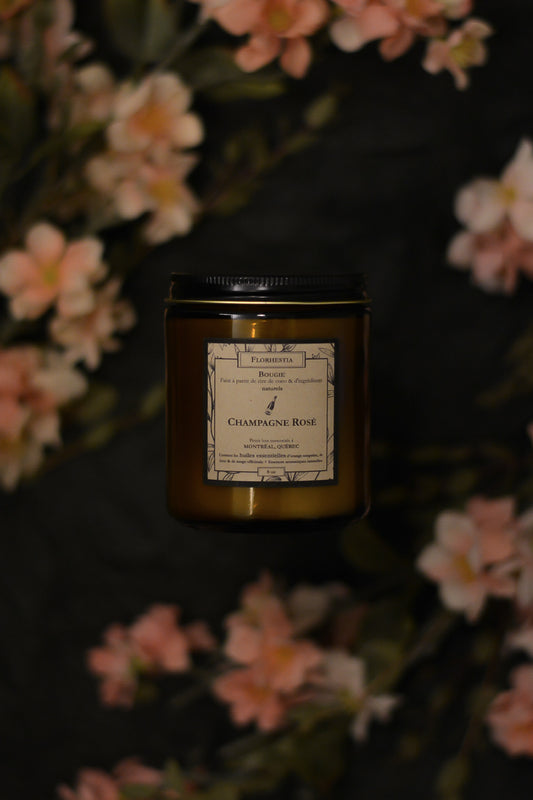 Rosé Champagne Candle - Florhestia