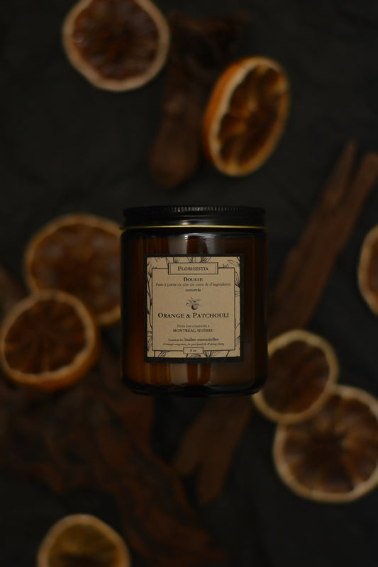 Orange & Patchouli Candle - Florhestia