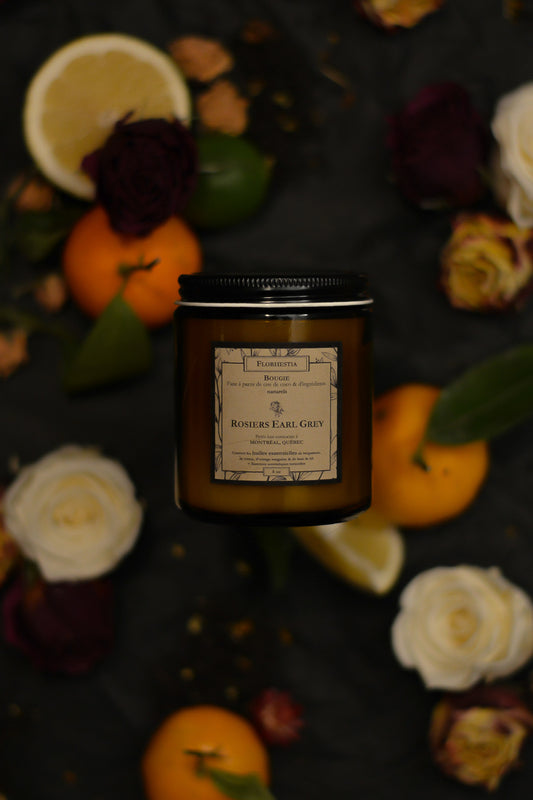 Earl Gray Rose Candle - Florhestia