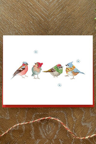 Carte de Noël - Oiseaux de Noël