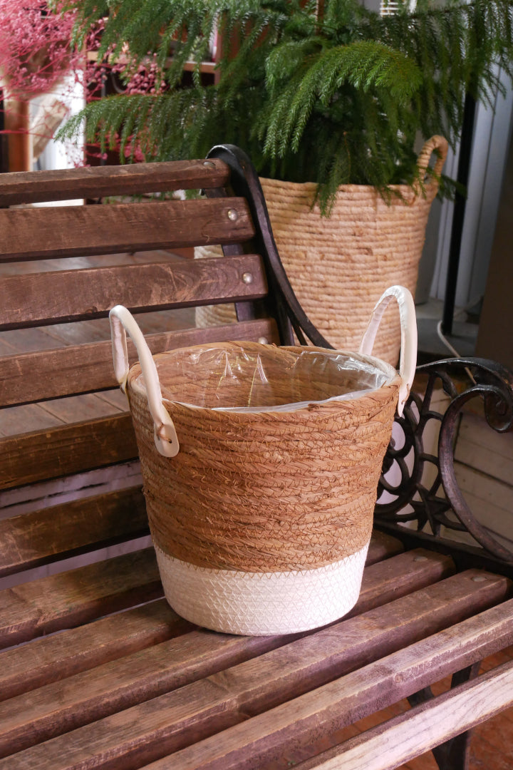 Seagrass Basket - White