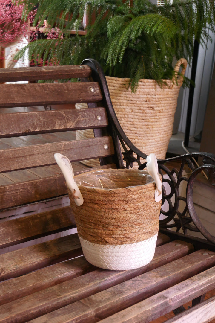 Seagrass Basket - White