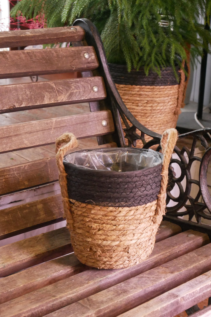 Seagrass Basket - Black Edge