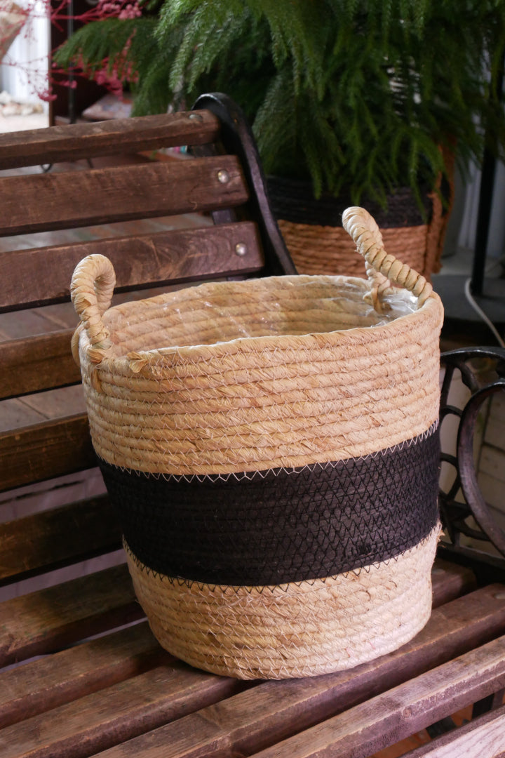 Seagrass Basket - Black Line