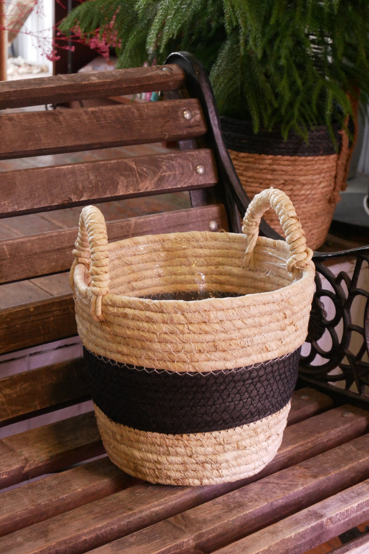 Seagrass Basket - Black Line