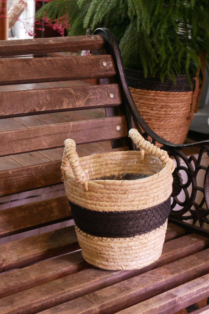 Seagrass Basket - Black Line